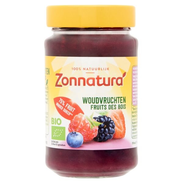 Zonnatura Fruchtaufstrich Waldfrüchte 75% Bio (250 gr)