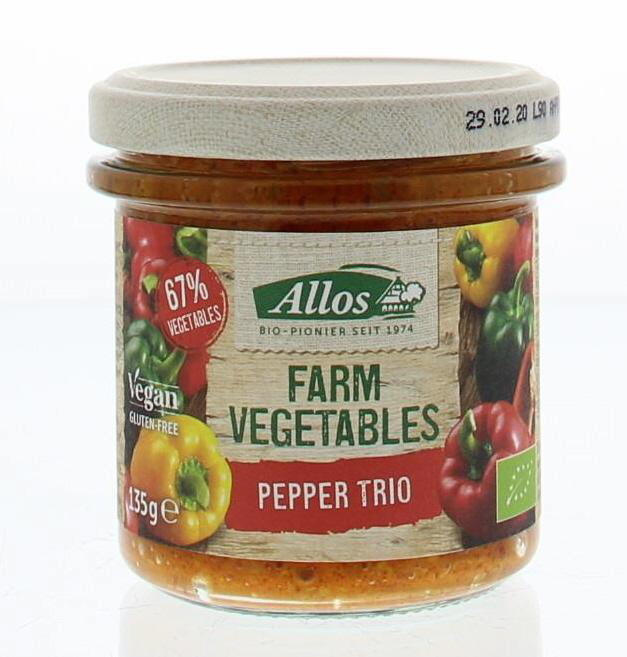 Allos Bauerngemüse Paprika Trio Bio (135 gr)