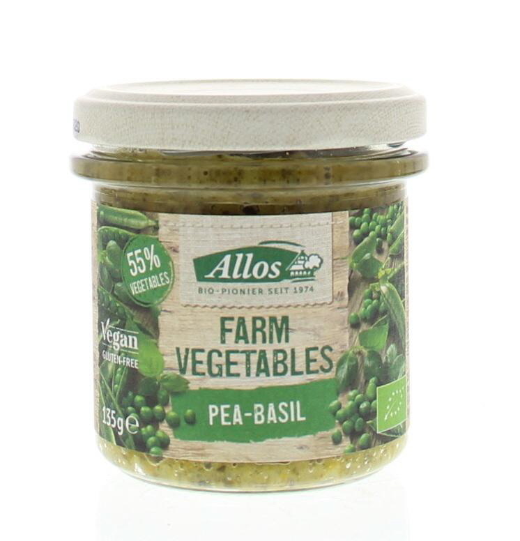 Allos Bauerngemüse Erbsen & Basilikum Bio (135 gr)