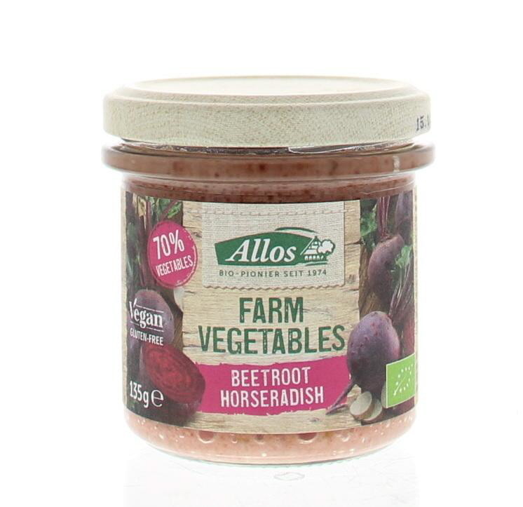 Allos Bauerngemüse Rote Bete & Meerrettich Bio (135 gr)