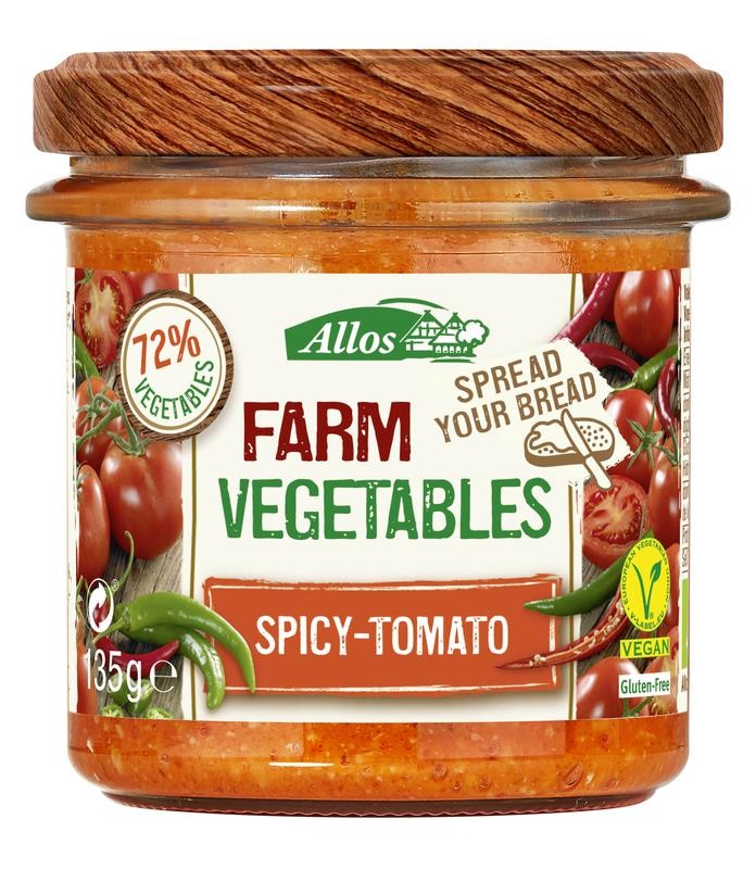 Allos Allos Bauerngemüse scharfe Tomate bio (135 gr)