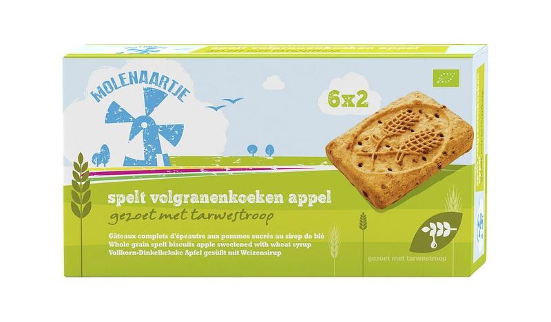 Molenaartje Dinkelkeks Vollkorn Apfel Bio (240 gr)