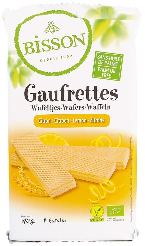 Bisson Waffeln Zitrone bio (190 gr)