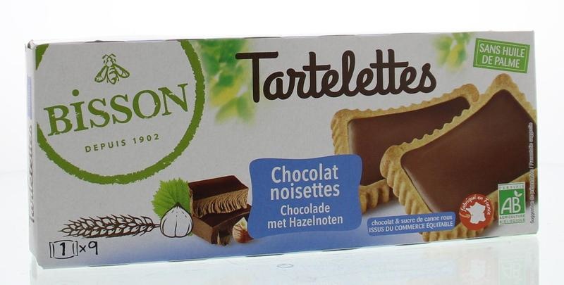 Bisson Tartelette Schokolade Haselnuss Bio (150 gr)