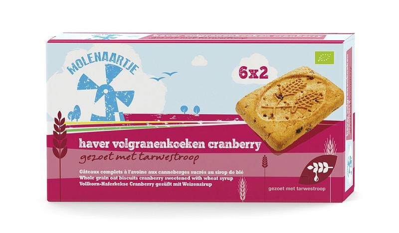 Molenaartje Molenaartje Hafer Vollkorn Cranberry Bio (240 gr)