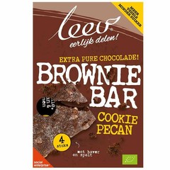 Leev Cookiebar Brownie, Pekannuss & Körner Bio (140 gr)