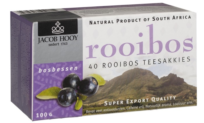 Jacob Hooy Jacob Hooy Rooibos Tee Heidelbeeren (40 Beutel)