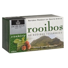 Jacob Hooy Rooibos Tee Cranberry (40 Beutel)