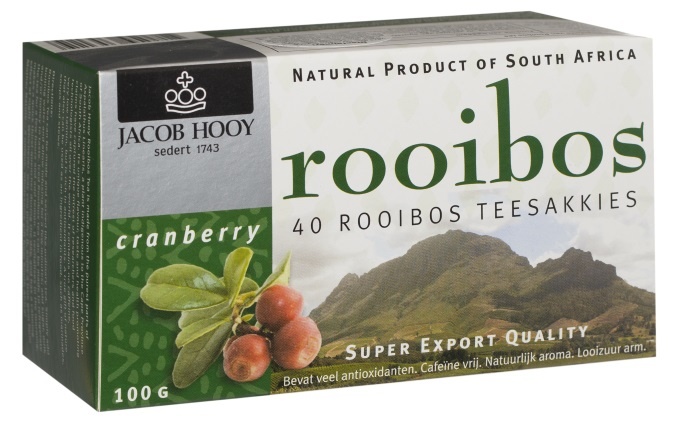 Jacob Hooy Jacob Hooy Rooibos Tee Cranberry (40 Beutel)