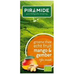 Piramide Grüner Tee Mango und Ingwer Bio (20 Stück)