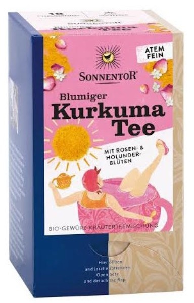 Sonnentor Blüten-Kurkuma-Tee Bio (18 Beutel)