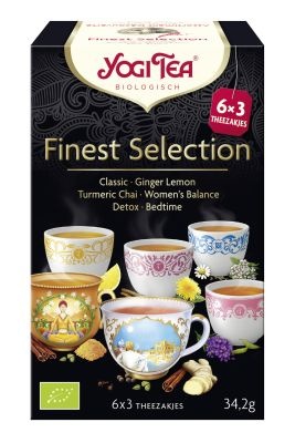 Yogi Tea Yogi Tea Feinste Auswahl 3x 6 Stück Bio (18 Beutel)