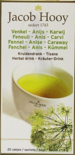 Jacob Hooy Fenchel/Anis/Kümmel Tee Gold (20 Beutel)