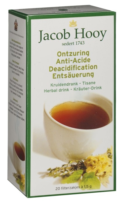 Jacob Hooy Entsäuerungstee (20 Beutel)