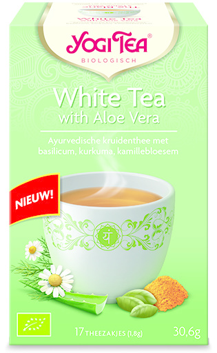 Yogi Tea Weißer Tee mit Aloe Vera Bio (17 Beutel)