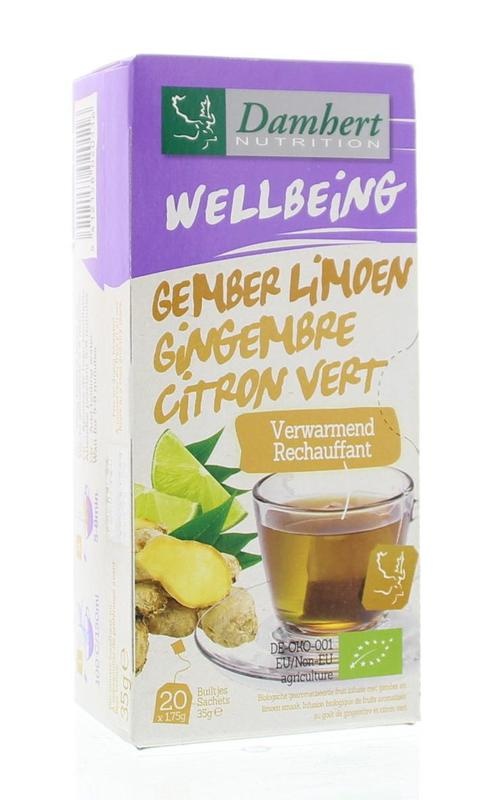 Damhert Damhert Tea Time Ingwer-Limetten-Tee bio (20 Beutel)