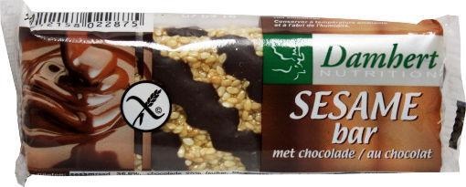 Damhert Damhert Sesamriegel schokolade glutenfrei (45 gr)