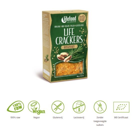 Lifefood Life Cracker Rosmarin Bio (90 gr)