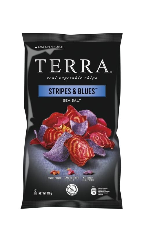 Terra Chips Terra Chips Stripes Blues-Gemüse (110 gr)