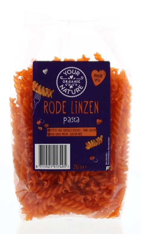 Your Organic Nat Rote Linsennudeln glutenfrei (250 gr)