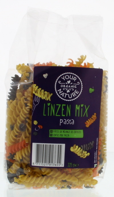 Your Organic Nat Your Organic Nat Linsenmischung Pasta (225 gr)