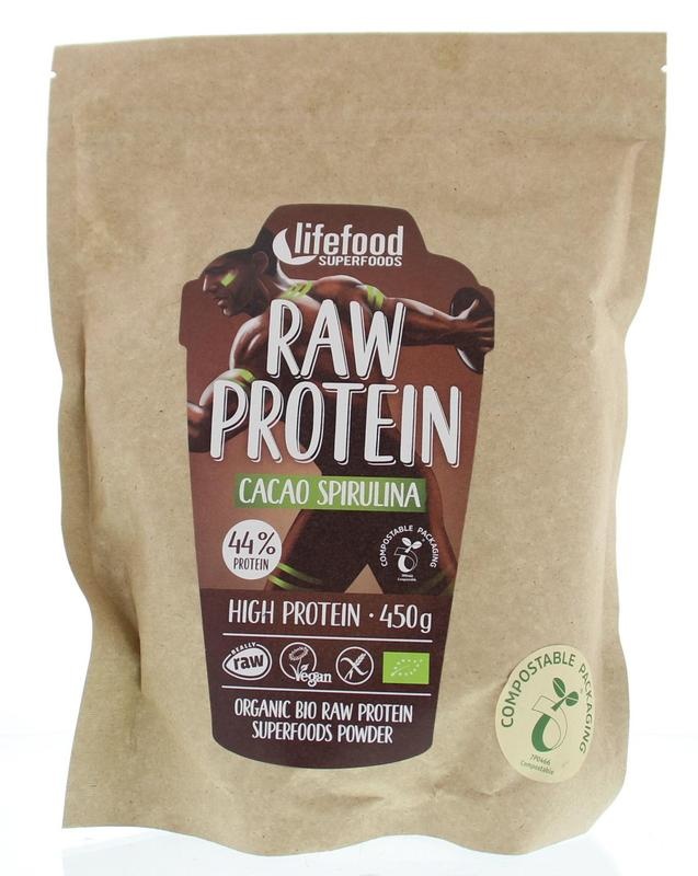Lifefood Rohprotein Kakao Spirulina Bio (450 gr)
