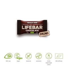 Lifefood Mini lifebar Energieriegel Schoko roh & bio (25 gr)