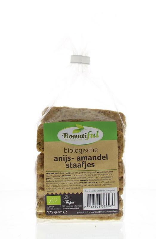 Bountiful Bountiful Anis-Mandel-Sticks Bio (175 gr)