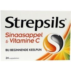 Strepsils Orange / Vitamin C (24 Lutschtabletten)