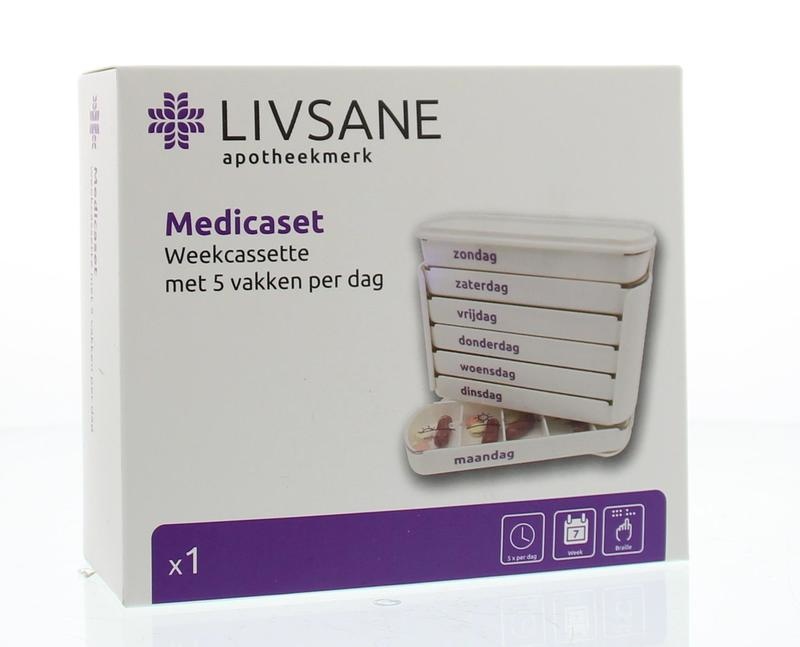 Blockland Medicaset Medikamentenbox weiß 5V Braille (1 Stück)