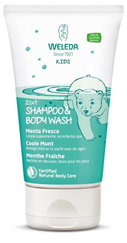 Weleda Weleda Kids 2 in 1 Shampoo & Duschgel Cool Mint (150 ml)