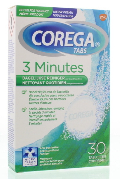 Corega Corega Tabletten 3 Minuten (30 Tabletten)