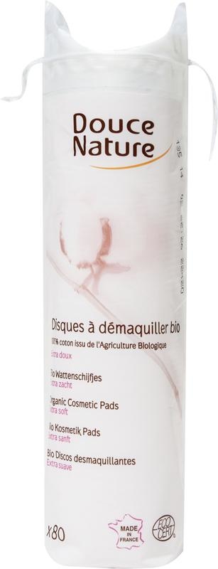Douce Nature Wattepads Bio-Baumwolle (80 Stück)