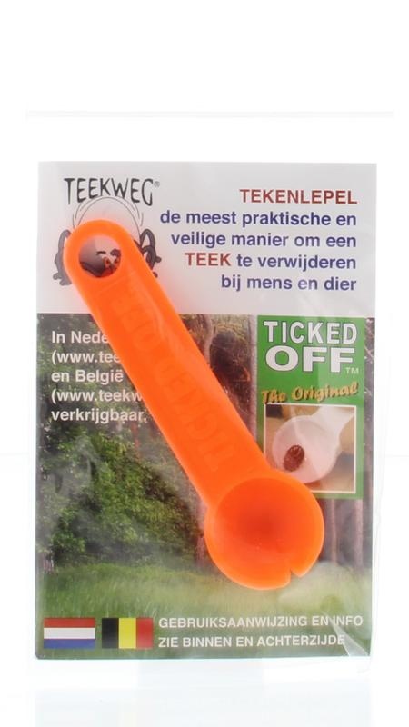 Teekweg Teekweg Abgehakter Ziehlöffel orange (1 Stück)