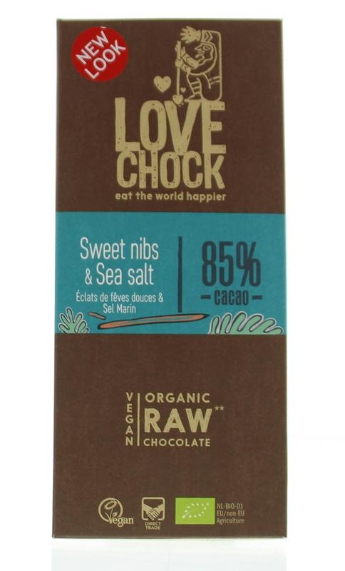 Lovechock Süße Nibs & Meersalz Bio (70 gr)