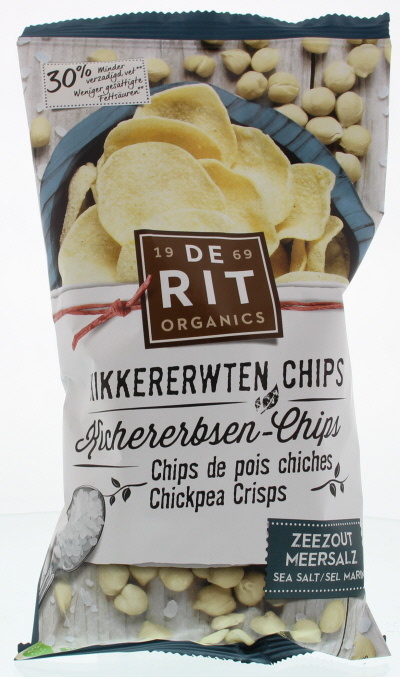 De Rit Kichererbsenchips Meersalz Bio (75 gr)