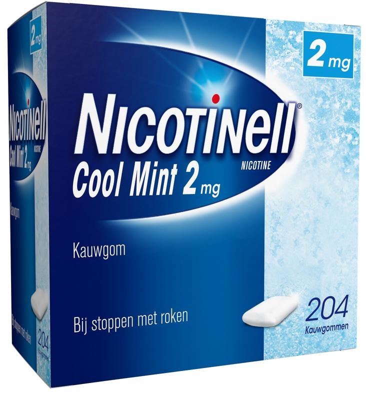 Nicotinell Kaugummi kühle Minze 2 mg (204 Stück)