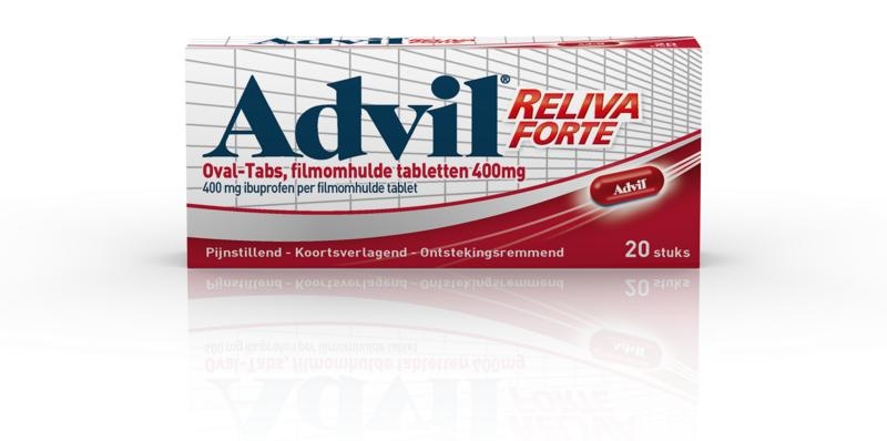 Advil Advil Reliva 400 mg ovale Blisterpackung (20 Dragees)