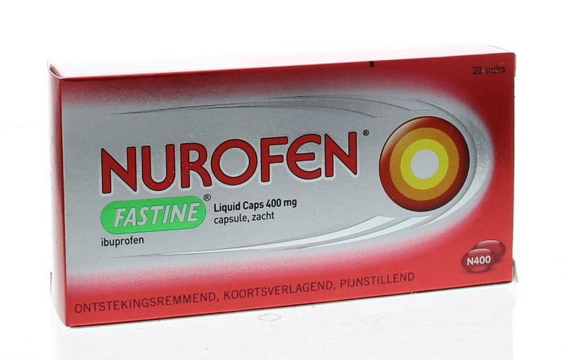 Nurofen Fastine Liquid Caps 400mg Ibuprofen (20 Caps)