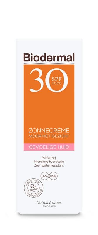 Biodermal SonnenCreme Gesicht SPF30 empfindliche Haut (50 Ml)