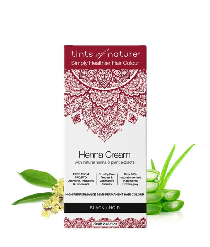 Tints Of Nature Henna-Creme schwarz semi-permanent (70 Ml)