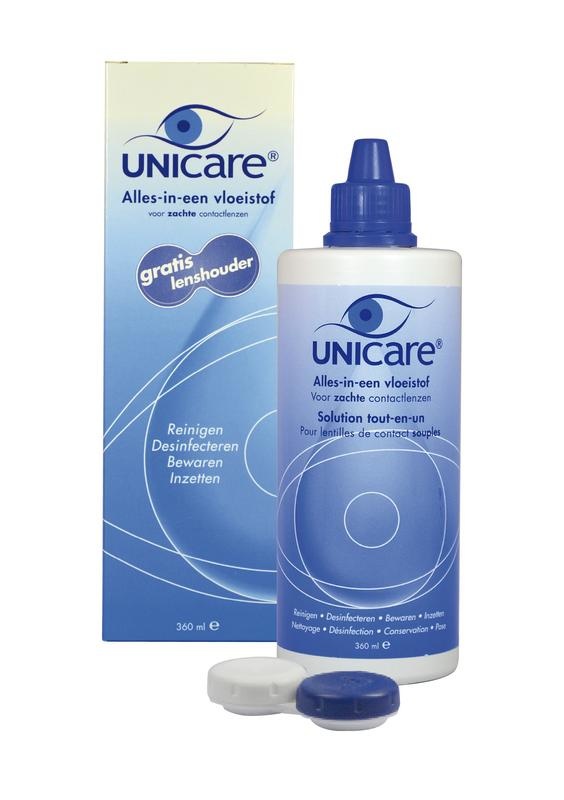 Unicare All-in-One-Lösung für weiche Kontaktlinsen (360 Ml)