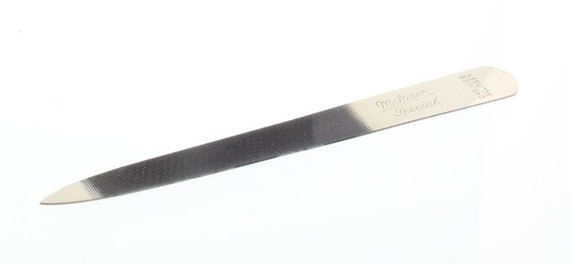 Malteser Nagelfeile 10 cm Nickel spitz 20-10 (1 Stück)
