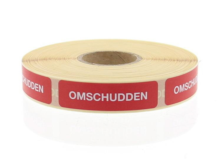 Blockland Streifenetikett shake rot 44 x 11 mm (750 Stück)