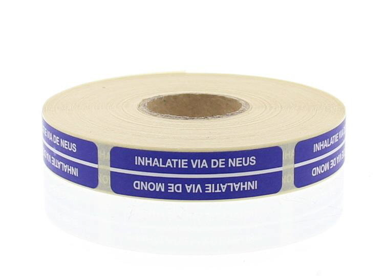 Blockland Streifenetikett zur Inhalation über Mund/Nase 44 x 11 mm (750 Stück)