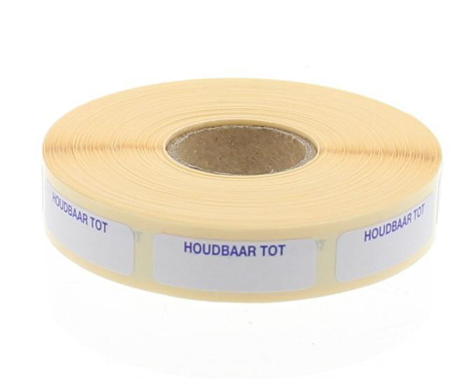 Blockland Streifenetikett haltbar bis 30 x 10 mm (1000 Stück)