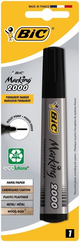 BIC Permanentmarker schwarz Blister (1 Stück)