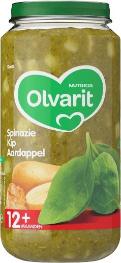 Olvarit Olvarit Spinat-Hähnchen-Kartoffel 12M07 (250 gr)