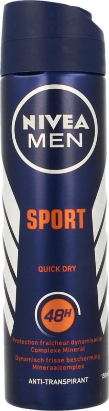 Nivea Herren Deo Spray Sport (150 Ml)