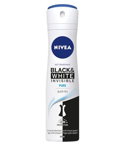 Nivea Nivea Deo unsichtbar schwarz & weiß pur (150 ml)